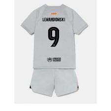 Barcelona Robert Lewandowski #9 Tredjeställ Barn 2022-23 Korta ärmar (+ Korta byxor)